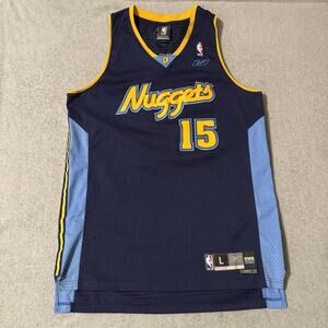 Vintage Reebok Carmelo Anthony #15 Nuggets NBA Jersey L Men’s